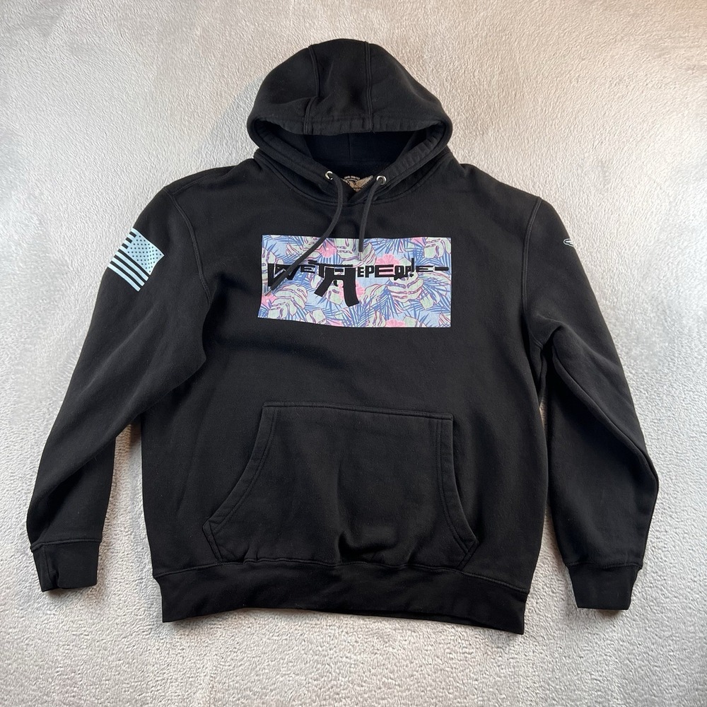 We The People Holsters Tropical Freedom Hoodie Men's XL Black Patriotic 2A